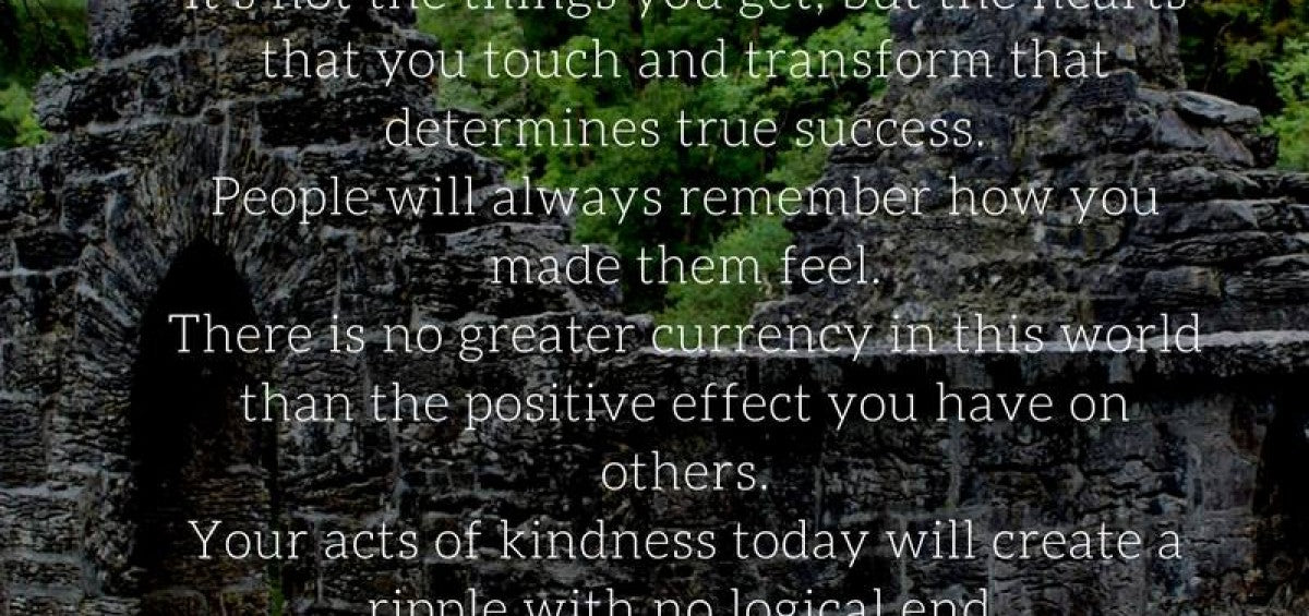 What is real, lasting, true success.