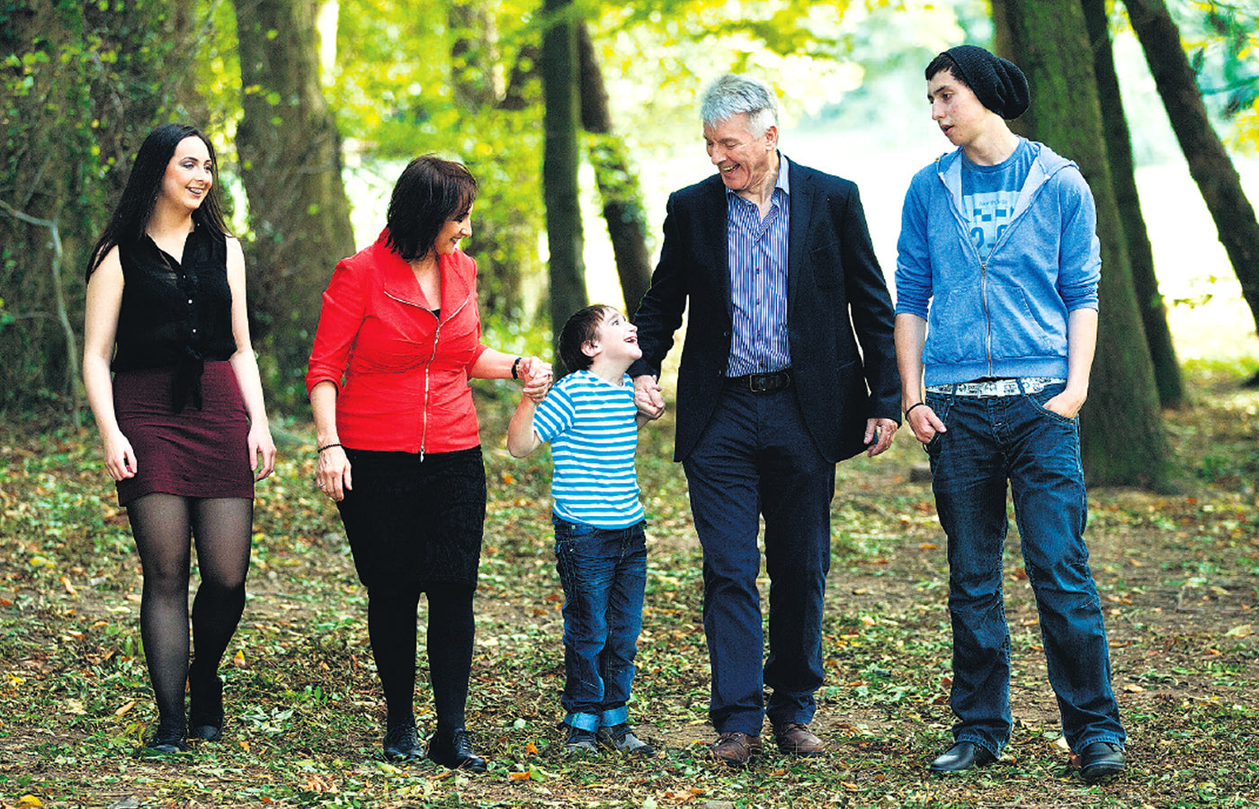 Declan Coyle and his family